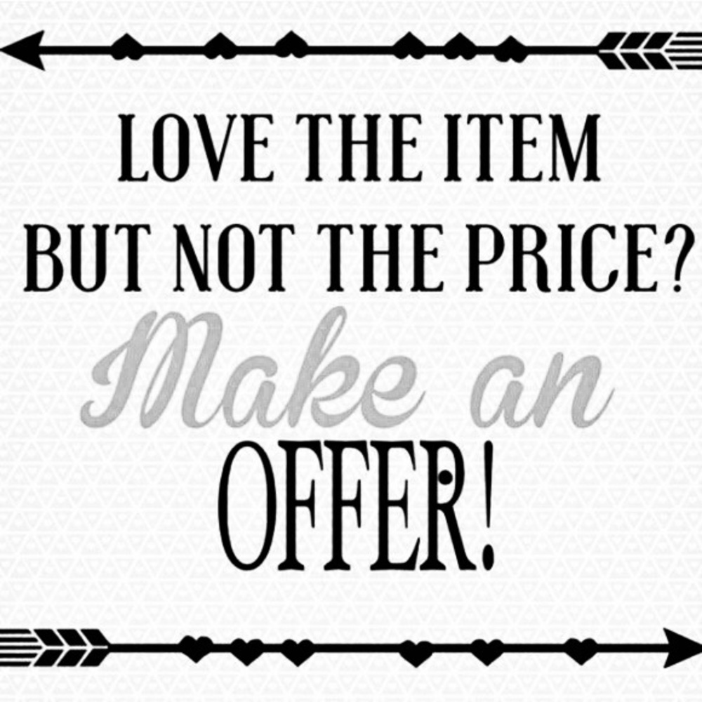 Reasonable offers accepted